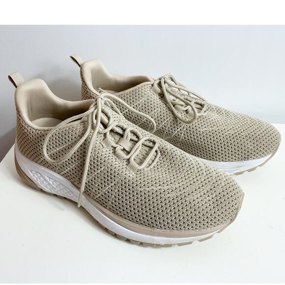 Propet Womens Tour Knit Shoes Tan/Sand White WAA112M Size 8.5 Wide - Picture 3 of 7